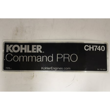Kohler Decal Lpac Ch740/725Cc 24 113 424-S